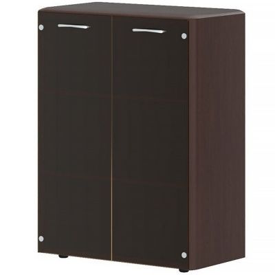 Шкаф со стеклянными дверьми ДМЦ 85.2 ДИОНИ (DMC 85.2 DIONI) (Венге Магия)