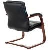 Кресло Бюрократ T-9927WALNUT-AV (Кожа, черный)