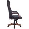 Кресло руководителя Бюрократ T-9924WALNUT (Кожа, черный)