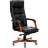 Кресло руководителя Бюрократ T-9927WALNUT (Кожа, черный)