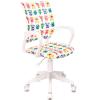 Кресло детское Бюрократ БЮРОКИДС 1В (BUROKIDS 1 W) (Белый монстры)