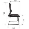 Кресло посетителя Chairman 500 В (V)