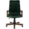 Кресло руководителя Бюрократ T-9928WALNUT Fabric (Ткань, зеленый)