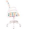 Кресло детское Бюрократ БЮРОКИДС 1В (BUROKIDS 1 W) (Белый монстры)