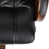 Кресло руководителя Бюрократ T-9932Walnut (Экокожа, черный)