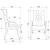 Кресло посетителя Бюрократ T-9928WALNUT-CF