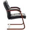 Кресло Бюрократ T-9927WALNUT-AV (Кожа, черный)