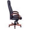 Кресло руководителя Бюрократ T-9922WALNUT (Кожа, черный)