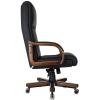 Кресло руководителя Бюрократ T-9932Walnut кожа (черный)