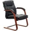 Кресло Бюрократ T-9927WALNUT-AV (Кожа, черный)
