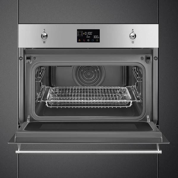Духовой шкаф с функцией СВЧ Smeg SO4302M1X