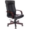 Кресло руководителя Бюрократ KB-10WALNUT (Экокожа, черный)