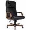 Кресло руководителя Бюрократ T-9933Walnut (Экокожа, черный)