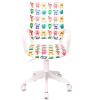 Кресло детское Бюрократ БЮРОКИДС 1В (BUROKIDS 1 W) (Белый монстры)