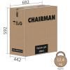Кресло посетителя Chairman 500 В (V) ЭКО