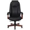 Кресло руководителя Бюрократ T-9923WALNUT (Кожа, черный)