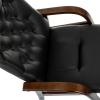 Кресло посетителя Бюрократ T-9928WALNUT-CF (Кожа, черный)
