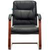 Кресло Бюрократ T-9927WALNUT-AV (Кожа, черный)