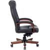 Кресло руководителя Бюрократ T-9928WALNUT (Кожа, черный)