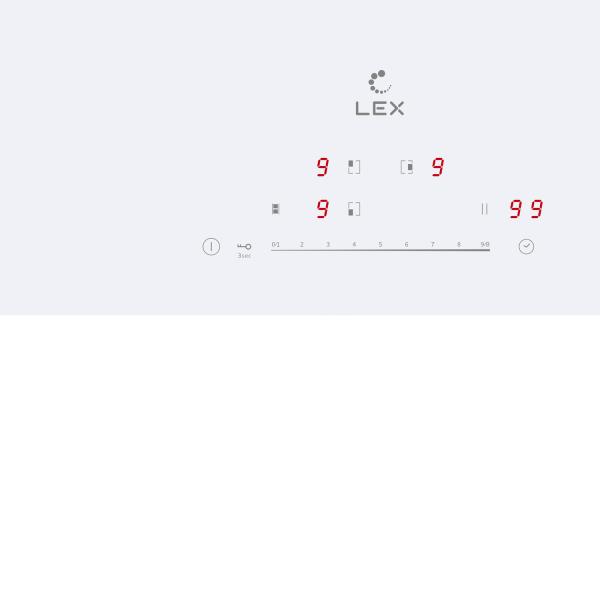 Варочная панель индукционная LEX EVI 431A WH